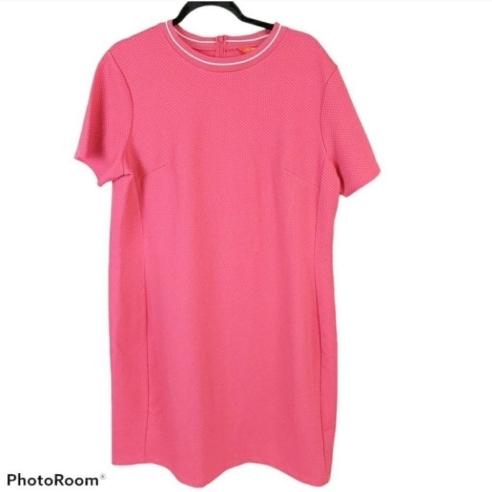 Joe Fresh Hot Pink Textured Dress sz  1X